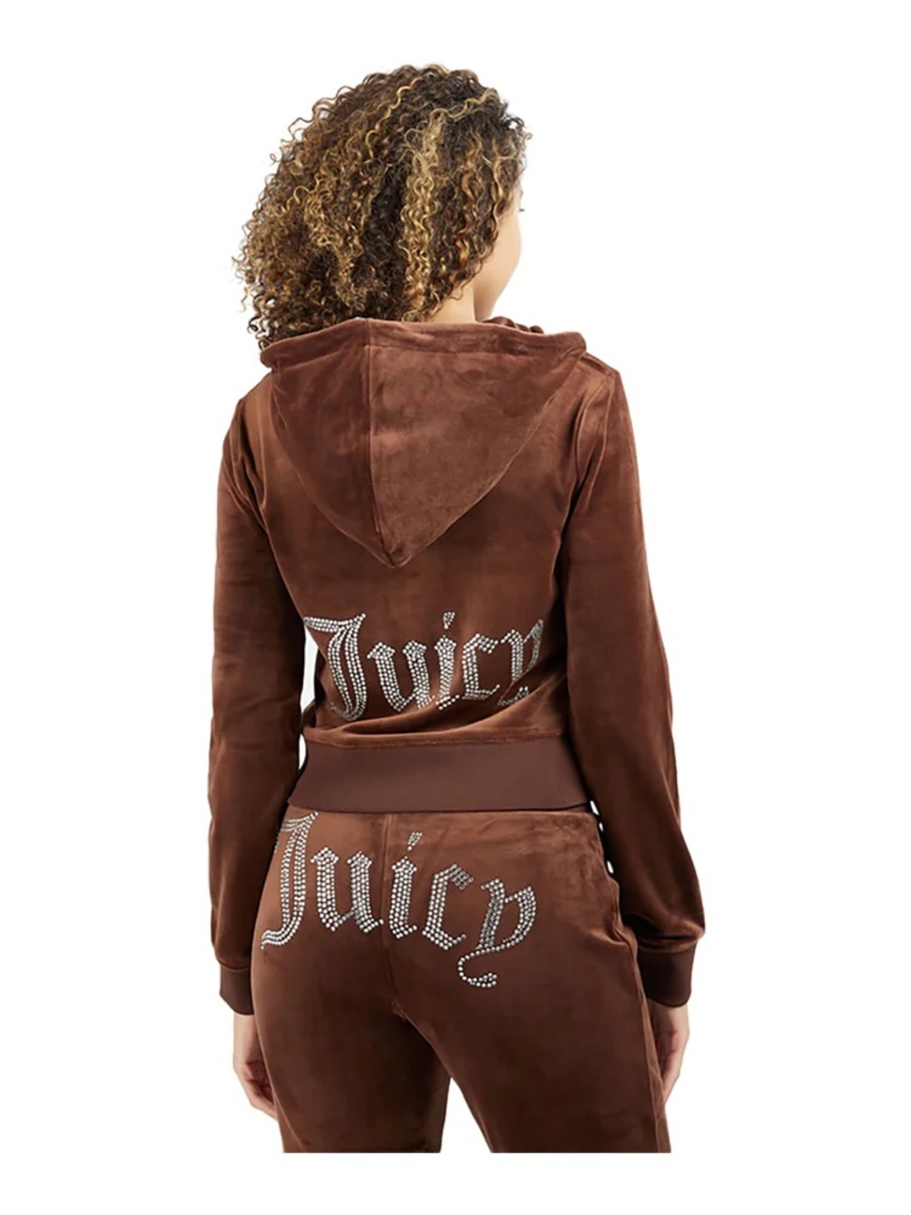 Brown Velvet Juicy Couture Zip Up